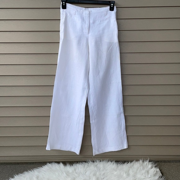 H&M 100% Linen Wide Leg Trousers - Picture 1 of 7